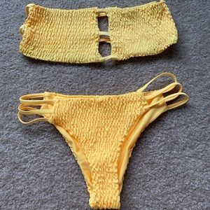 Yellow bikini